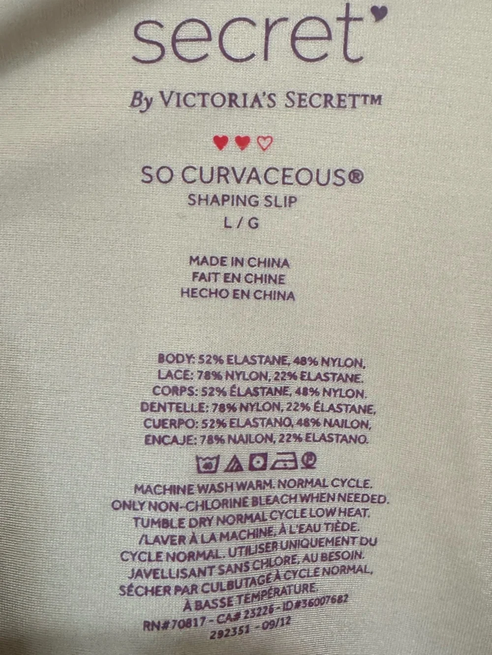 Victoria's Secret So Curvaceous Shaping Slip Size L Nude Shapewear for Dresses